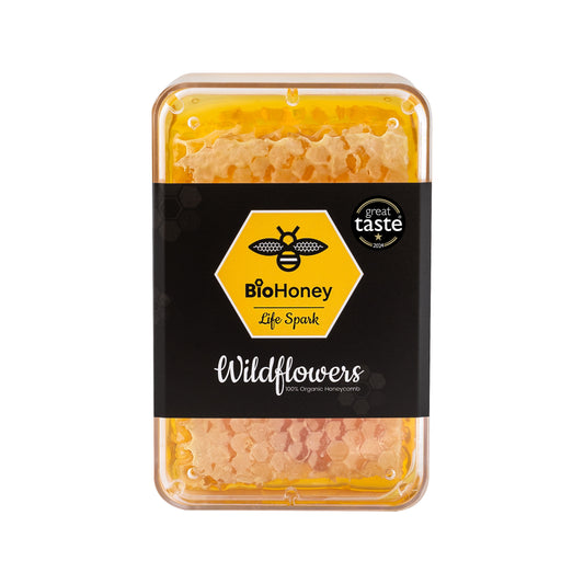 BioHoney Organic Honeycomb Wildflowers  200g